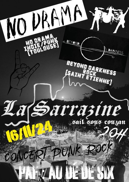 AFFICHE LA SARRAZINE - BEYOND DARKNESS - NO DRAMA